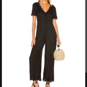 Amuse Society Black Lace Jumpsuit